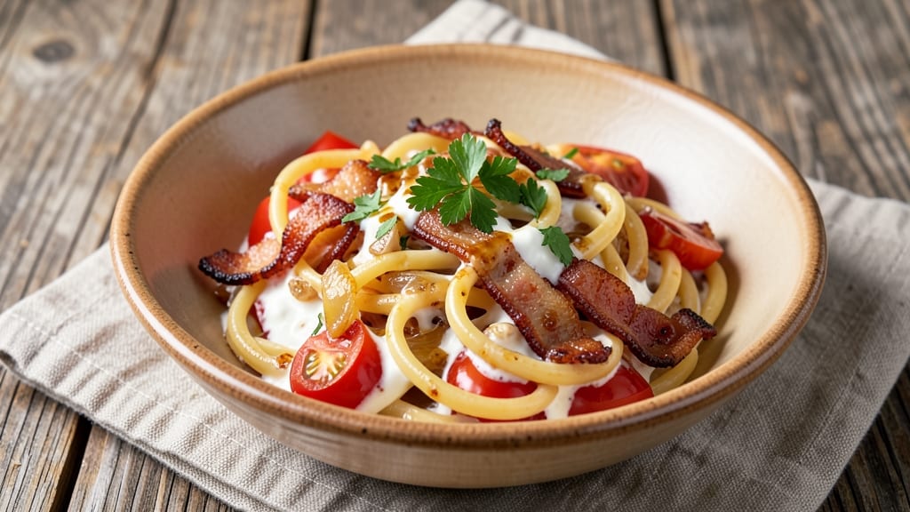 Bacon Pasta Sauce Recipe: Smoky Sweetness With Crispy Bits Every Spoonful