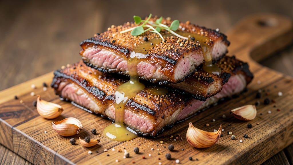 Rib Recipe Without BBQ Sauce: Smoky Garlic Butter Glaze With Caramelized Onions