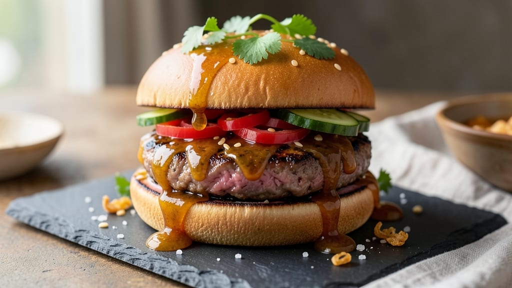 Asian Burger Sauce Recipe: Sweet-Spicy Umami Drizzle for Grilled Meats