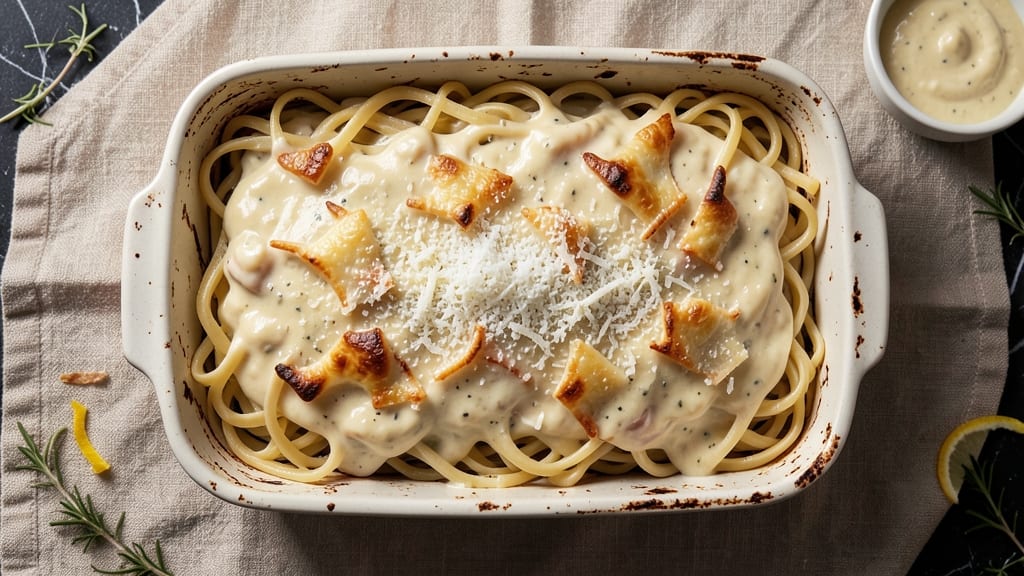 Alfredo Sauce Casserole Recipe: One-Pan Creamy Pasta With Golden Parmesan Crust