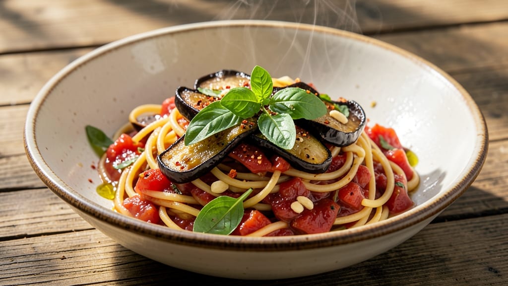 Aubergine Pasta Sauce Recipe: Smoky Roasted Depth with Fresh Basil Zing