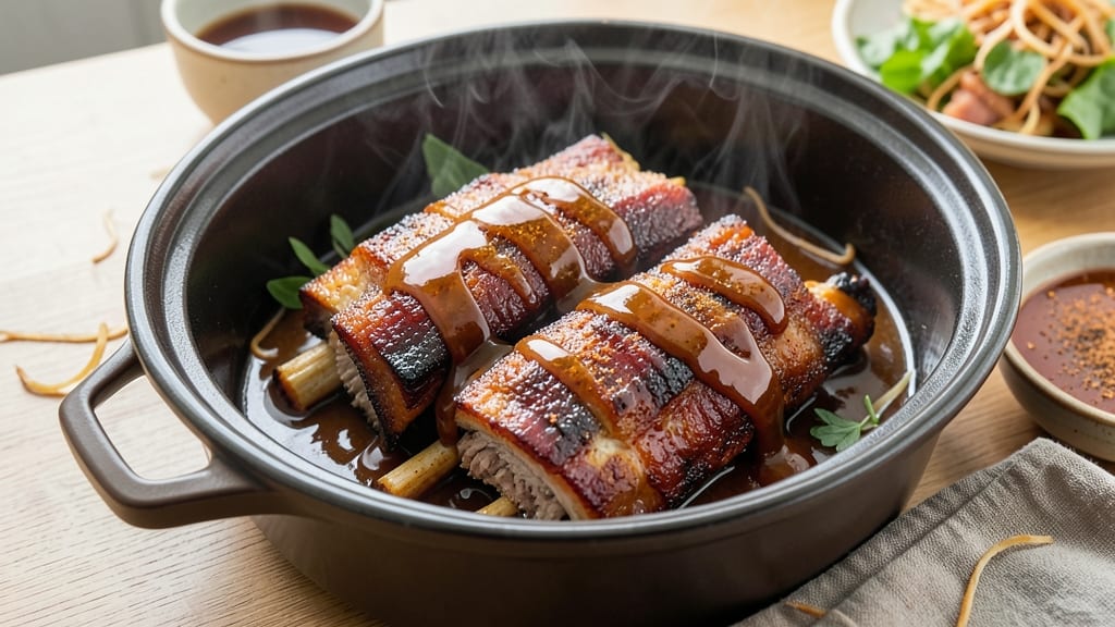 Crock Pot Spare Ribs Recipe Easy with Bbq Sauce: Slow-Cooked Fall-Apart Meat with Sticky Glaze