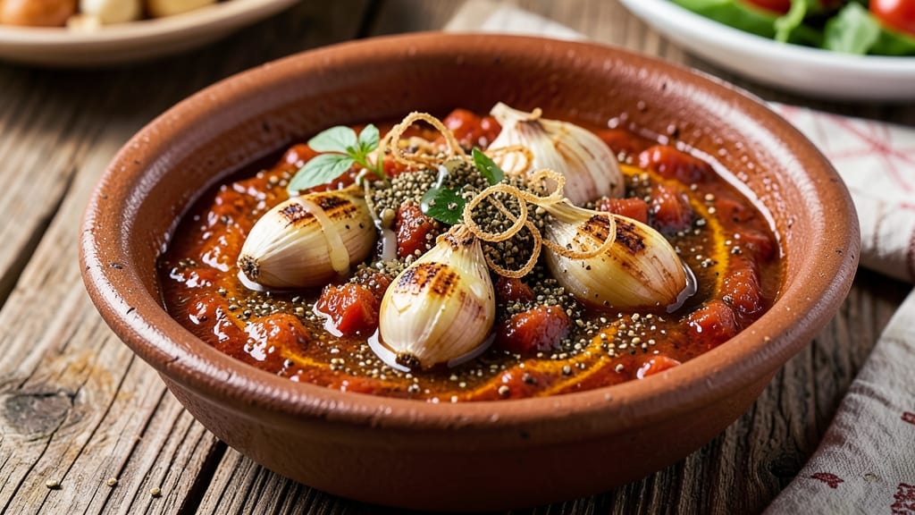 Algerienne Sauce Recipe: Harissa-Infused Tomato Cream With Crispy Garlic