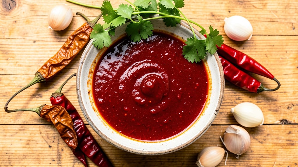 Authentic Red Chili Sauce Recipe: Smoky-Spiced Heat With Fresh Herb Zing