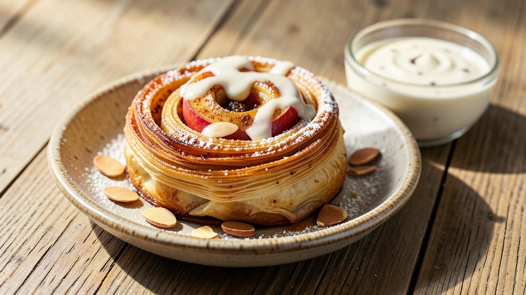 Apple Strudel With Vanilla Sauce Recipe: Flaky Layers and Creamy Vanilla Swirls
