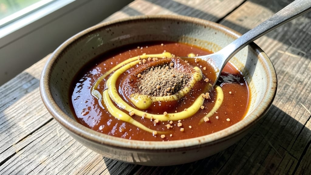 Barbecue Sauce Recipe With Ketchup, Mustard, and Brown Sugar: Smoky-Sweet Glaze That Caramelizes on Grill