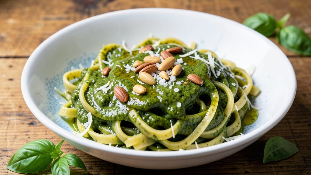 Barilla Pesto Sauce Pasta Recipe: Fresh Basil Pasta in 15 Minutes