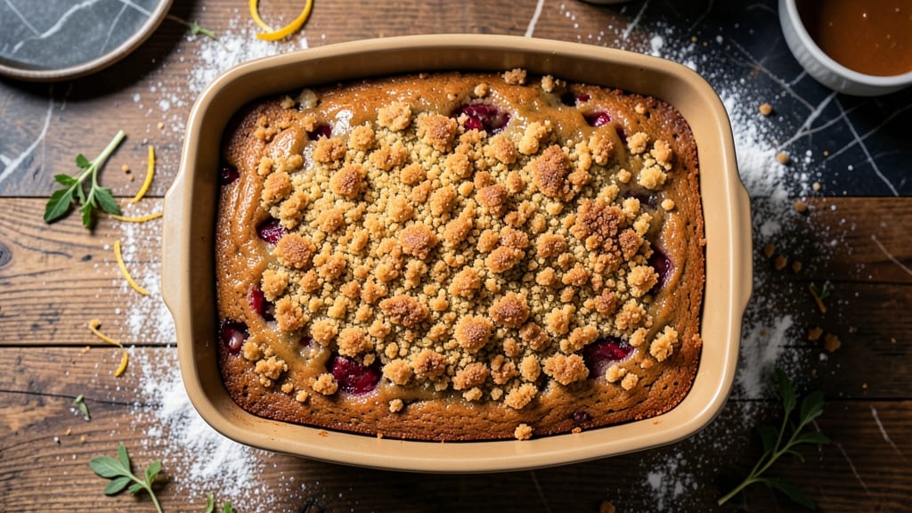 Applesauce Coffee Cake With Crumb Topping Recipe: Warm Spice Swirls and Buttery Crunch